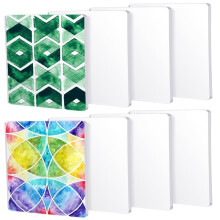 Paquete de 8 Planchas de Impresión para Monotipia de 6 X 6 Pulgadas, Planchas de Silicona Reutilizables para Impresión Artística en Prensa.
