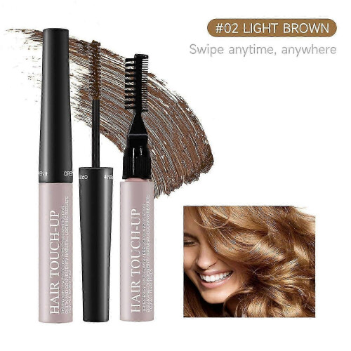 (Light Brown) Μάσκαρα μαλλιών για κάλυψη ρίζας, ημιμόνιμη βαφή μαλλιώ 1