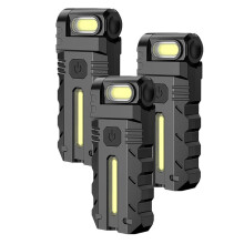 1 Set/3 St Roterande LED-Arbetslampa med Magnetisk Bas, Uppladdningsbar -Nyckelringslampa, Lämplig för Bilunderhåll