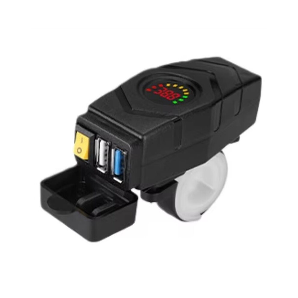 Qc3.0 Quick Charger 20-90V Handlebar Usb Charger 24V 36V 48V 60V For Electric Scooters Motorcycle Auto Red 6034214858564