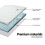 (Double) Ανώστρωμα στρώματος Giselle Memory Foam 7 ζωνών, 5cm, διπλά ανώστρωμα και προστατευτικά 4