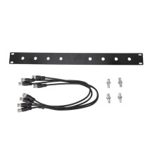 Kit de Montage en Façade pour Antenne des Systèmes Sans Fil SLX, SLX2, LX4 et PGX2 (Panneau 1U, Câble BNC de 50 cm)