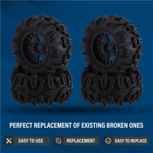 4Pcs 90MM Tire Tyre Wheel Universal for 1/16 E-Revo, for HSP 94186 for 144001 RC Car Upgrade Accessories
