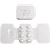 H3CA Soft Ear Tips 8Pack Non-Slip, Noise-Canceling Transparent Replacement Ear Tips for  1/2, Sizes:XS,S,M, L 1