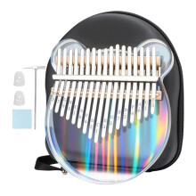 17 Schlüssel Klar Acryl Kalimba Daumen Klavier Musikalische Therapie Kalimba Klar Finger Klavier Musikinstrumente (Bär)