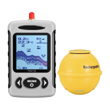 Wireless Sonar Portable Fish Finder Sensor Echo Sounder Alarm River Lake Sea Bed Live 135ft/45M US Plug
