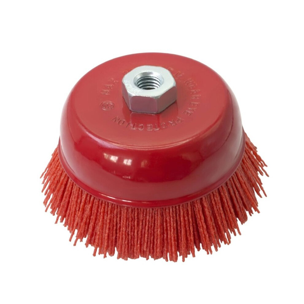 4" Coarse Grit Nylon Bristle Cup Brush - Compatible, Ideal For Prep And Rust Removal 4711926927130