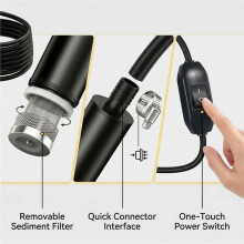 Novo Adaptador para Bomba de Água Elétrica, Compatível com Baterias de Lítio para de 18V, para Poços Profundos.
