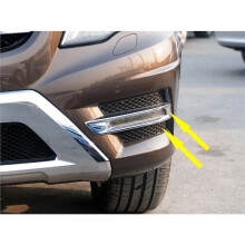 Front Bumper Fog Light Cover Trim Kit for GLK 2015-2016 A2048852922 A2048853022 A2048853974 A2048854074