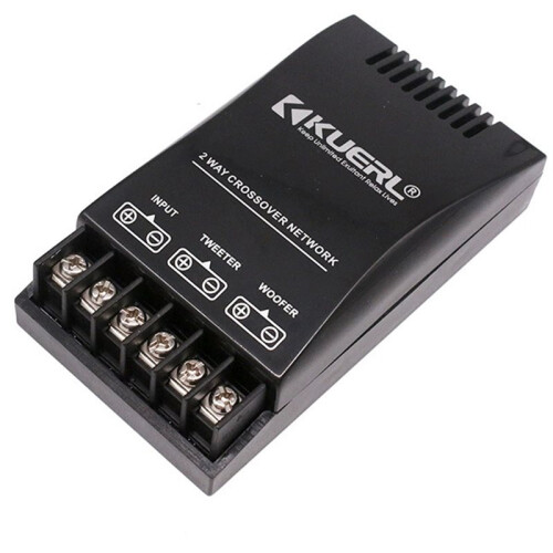 KUERL Car Audio Crossover Speaker Highlow Frequency Divider 2Way Auto Audio Crossover Frequency Divider Modified Accessories