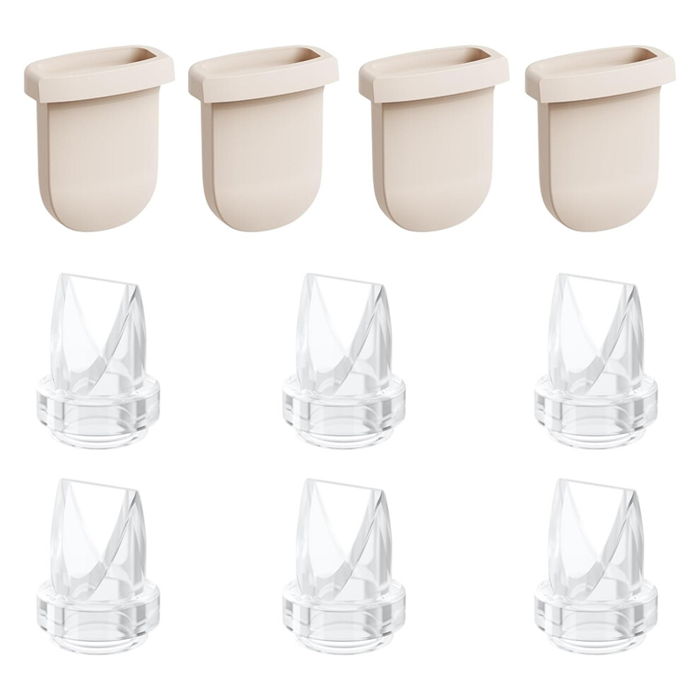 Breastpump Kits,6pcs Duckbill Valves and 4pcs Silicone Diaphragms for  S1 Pro/S1/E10/E20 Pump
