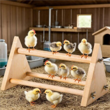 Kippenzitstok voor Kippenhok - Stevige Kippenzitstok van Natuurlijk Hout - Duurzame Accessoires voor Kippenhokken