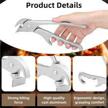 2 Morsetti per Teglia da Forno, Morsetto per Piastra In Ferro, Morsetto per Teglia da Forno, Morsetto per Pizza In Lega di Alluminio, Piccolo Utensile