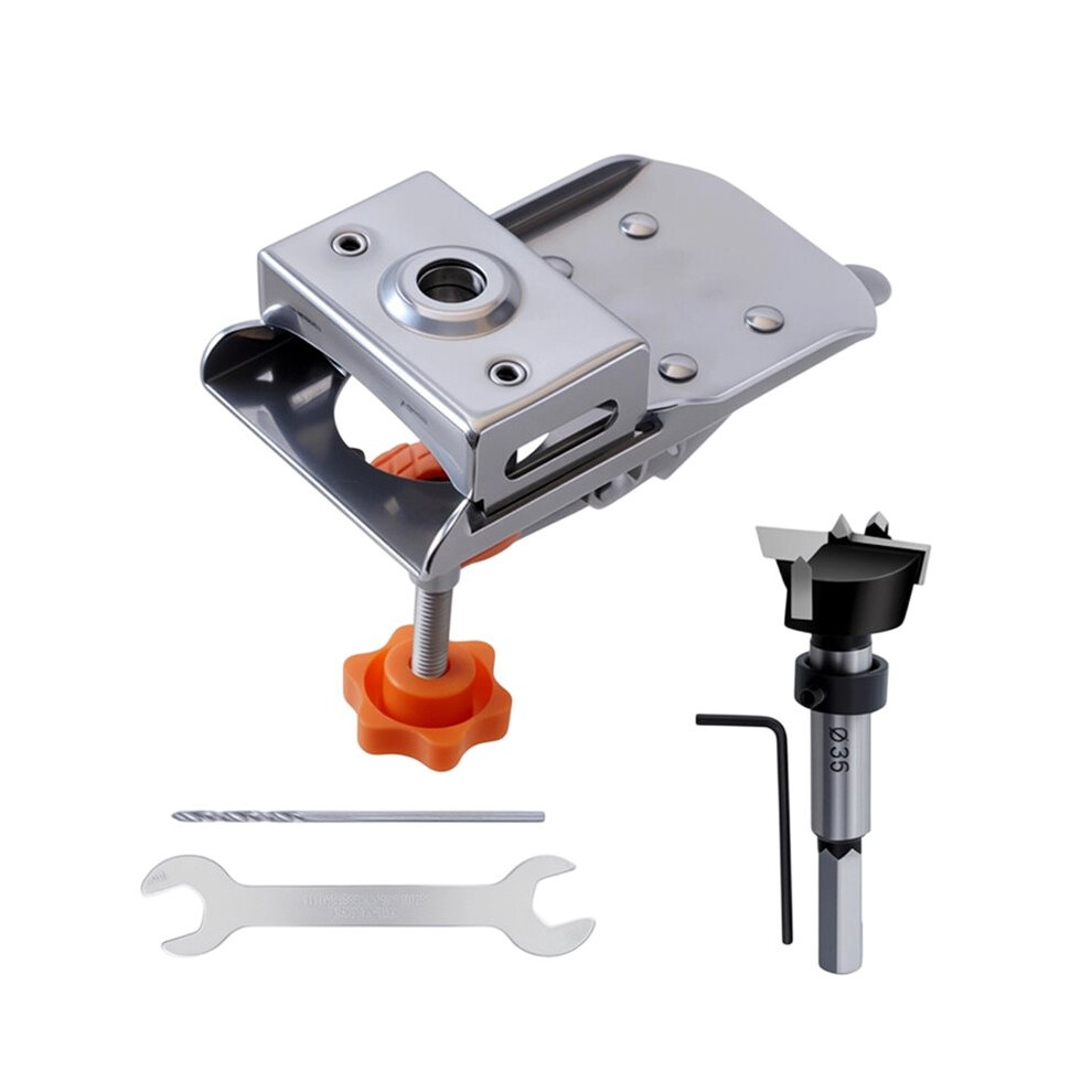 Locking Cabinet Hinge Clamp Fixture, Adjustable Punch Locator Tool For Woodworking 4712061826562