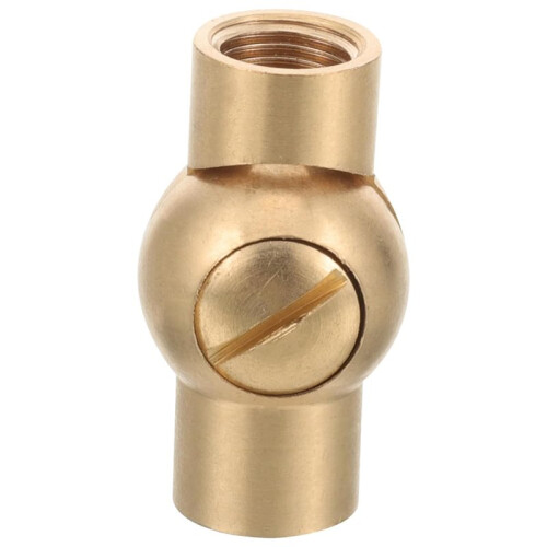 Brass M10 Universal Joint for Table and Wall Lamps - Dual Internal Teeth