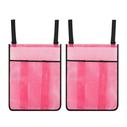 2pcs Trampoline Shoes Bag, Large Mesh Storage Organizer with Adjustable Straps Trampoline Accessories