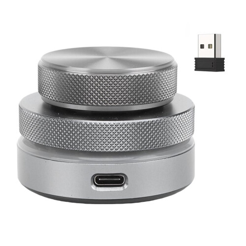 Volume Control Knob 2.4G  USB C Wired Multimedia Controller Knob with RGB Light