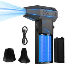 35000 U/Min Luftgebläse, Bürstenloser Turbo-Jet-Ventilator-Staubsauger mit Austauschbarem Akku und LED-Licht Zur Staubentfernung und Reinigung