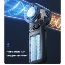Portable Handheld Cooling Fan Rechargeable 6000mAh Foldable Powerful Winds Turbo Fans 199 Speed for Outdoor B
