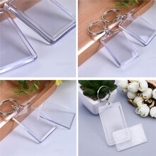 Acrylic Photo Keychains - Clear Double-Sided Frames for Personalized Gifts, Crafts & Promotions