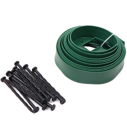 L-Shaped Stone and Grass Isolation Border, Thicken Tree Ring Retainer, Plastic Lawn Root Barrier Strip B