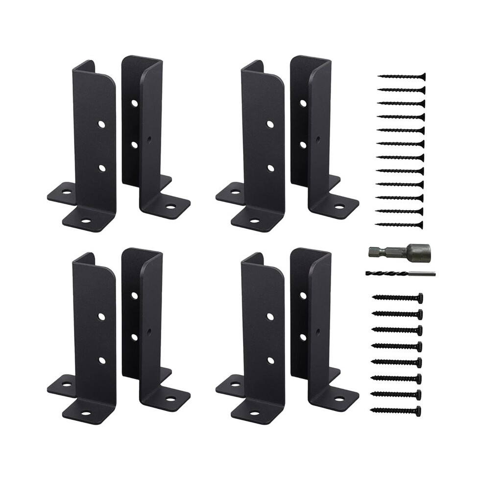 Photos - Mount/Stand Deck Post Anchor Base Brackets Adjustable Porch Support Base Brackets Fence Support for Outdoor,Wood Fence,Post Holders