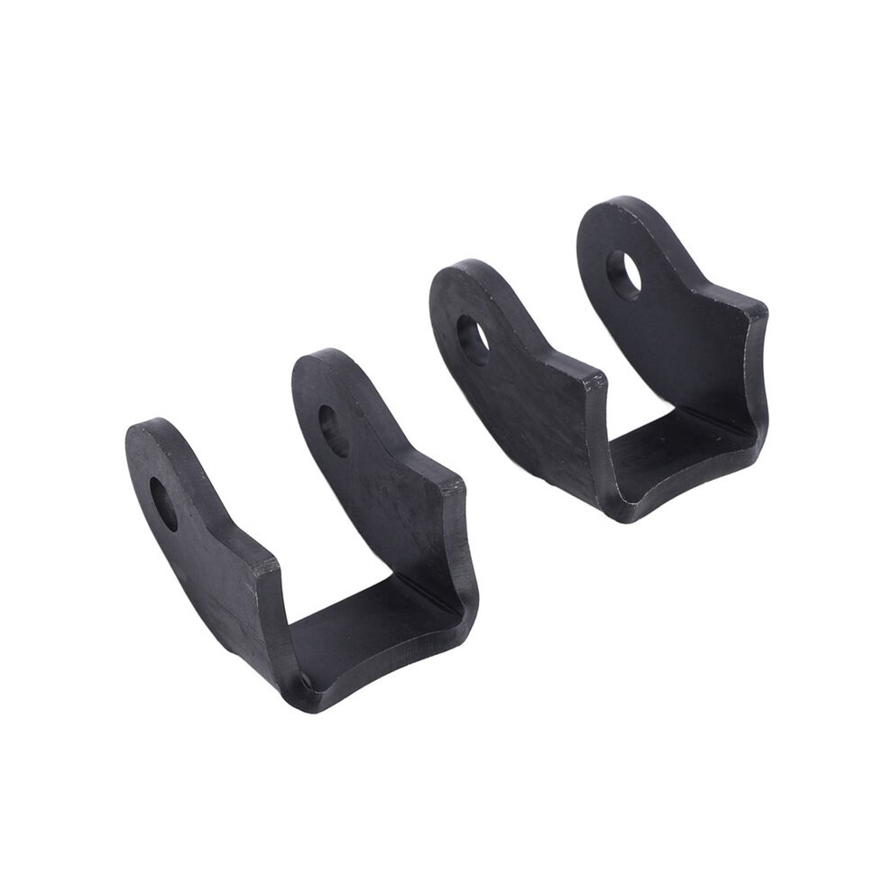 1 Pair Weld Shock Mount Bracket Kit Heavy Duty Rear Shock Mounts For Off-Road Trailers, Curved Design Black 6032747062069