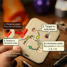 Mechanical Card Dice Fidget Spinner Party Wine Table Roulette Game Haptic Slider Choice Difficult Decision White