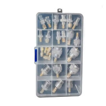 24PCS SMA RF Coaxial Adapter Kit SMA M/F to TNC UHF BNC N F Coax Cable Connector WIFI Radio Antenna Converter Set