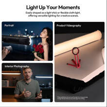 UA50 50W Bi-Color Opblaasbare Luchtbuislamp 2700K-6500K Handheld LED Lichtstaaf Draagbare Fotografie Lichtstaaf