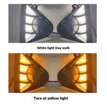 Double Colors DRL LED Daytime Running Light for Accent 2020-2021 Dynamic Turn Signal Light Front Bumper Fog Lamp