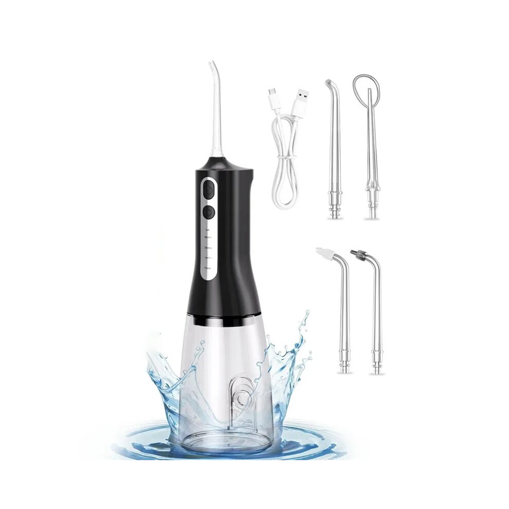 Water Flosser Oral Irrigator Modes Portable Dental Water Gun 330ML Water Tank Cleaner USB Charging IPX7 Waterproof