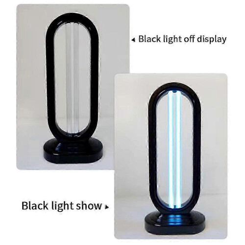 (EU plug, Black) Λάμπα υπεριώδους όζοντος 38W, κινητή λάμπα χαλαζία-υπερ 2