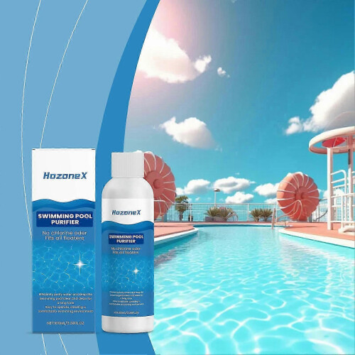 (1pc) 100ml Quick-Acting Odorless Pool Purification Liquid, Easy & Safe Water Clarifier 1