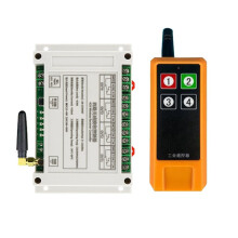 AC100-450V 4CH Wireless Remote Control 30A High-Power Relay 433MHZ for Garage Door Agriculture Industrial Machine