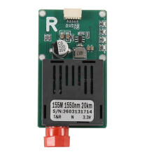 20KM TTL Optical Transceiver Module CRSF/UART/SUBS Fiber Optic Port FC Optical Terminal Equipment for FPV Drone RX