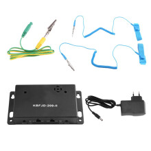 Anti Static Wrist Strap Online Monitor ESD Wrist Strap Tester Anti-Static Wristband Alarm Grounding Work EU Plug