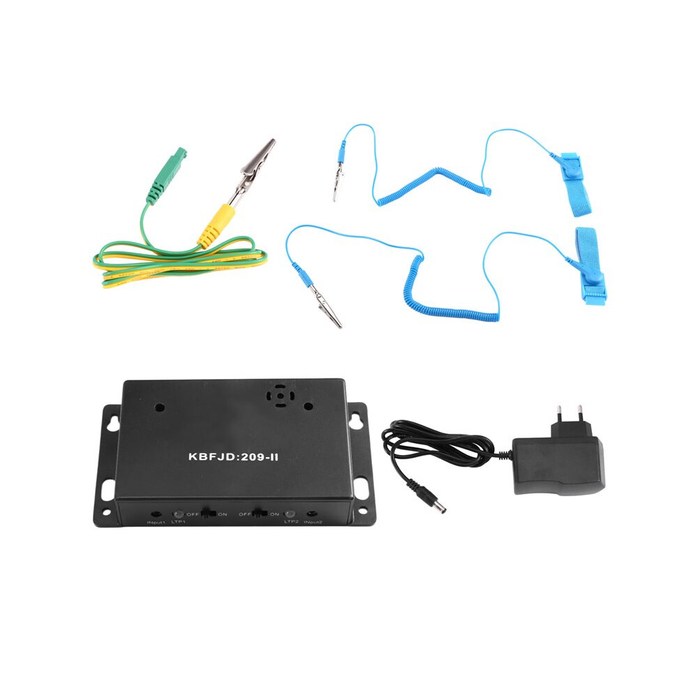 Anti Static Wrist Strap Online Monitor Esd Wrist Strap Tester Anti-Static Wristband Alarm Grounding Work Eu Plug 4711474110411