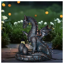 Solar Dragon Garden Statues Outdoor Decor, with LED Lights Lawn Patio Balcony Art Decoration, Gifts and Yard Ornament