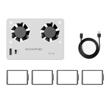 SOONPHO SP-A8 Camera Cooling Fan for A7M4 ZVE1 A6700 A7C2 ZVE10 ZV1 R5 90D XS10 XT4 X-H2S Dslr Cooling System