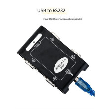 Serieller Portadapter: 4-Port RS232 DB9 COM zu USB 2.0 Adapterkarte (RS232 zu USB Kabel), Industriequalität, für POS-System