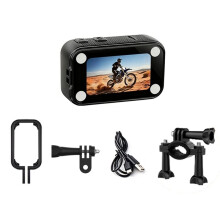 Cámara de Acción Thumb Sport Cam de 1.47 Pulgadas, 120 Grados, para Ciclismo, Cámara Portátil, Grabadora de Video Negra