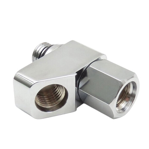 Stainless Steel Splitter Diver Regulator Rotation Adjustable Hose Adapters for Technical Diving