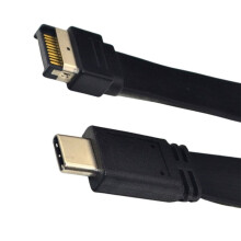 USB 3.1 Type-E to Type-C Male Extension Cable for Front Panel Headers 60cm Motherboard Panel Extension Wire for PC Case