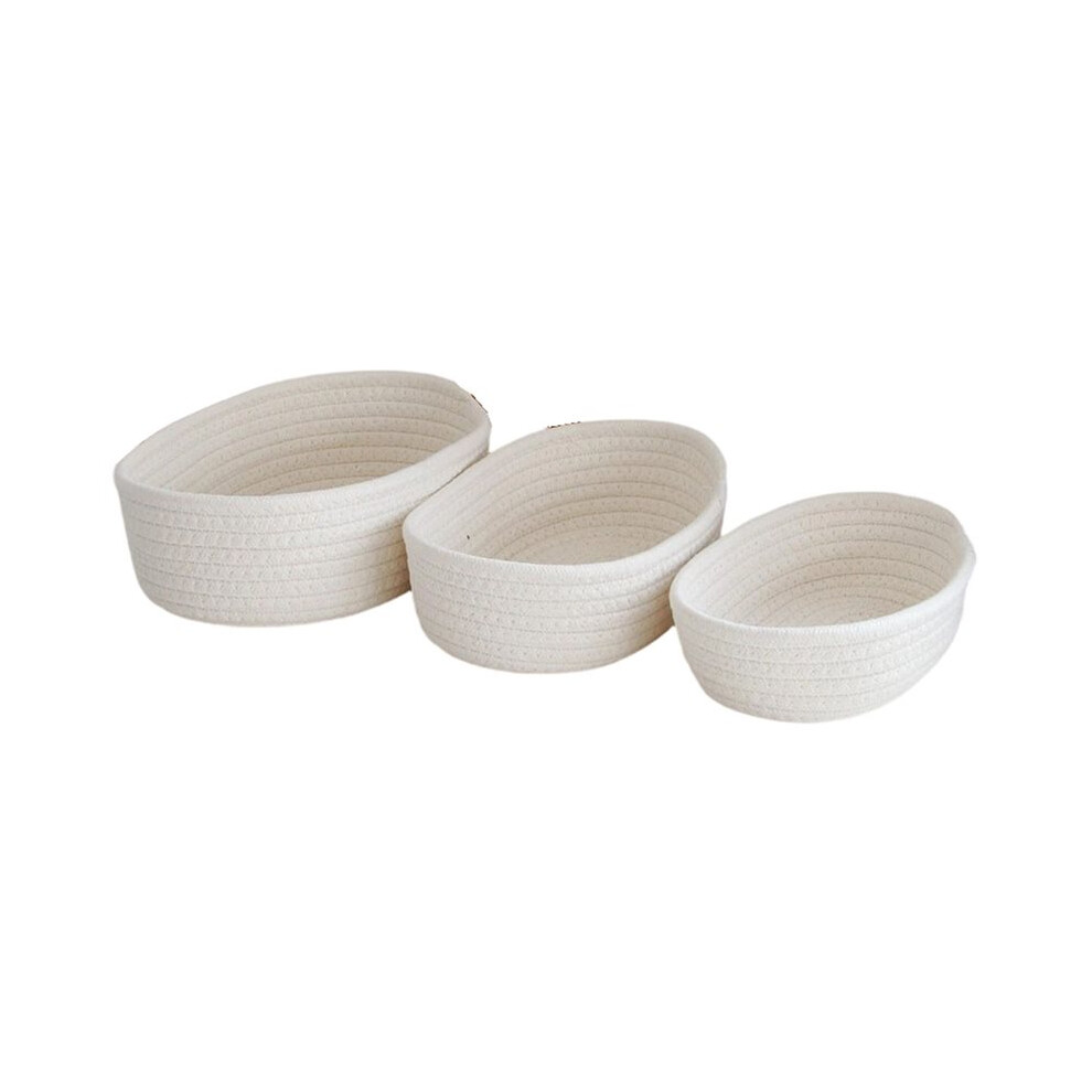 Rope Woven Storage Baskets Organize Boxs Desktop Sundries Organize Basket Sundries Key Cosmetics Storage Saudism