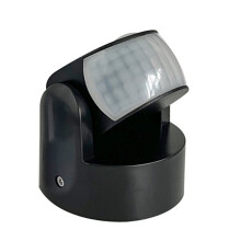 1 Stuk Bewegingssensor, Automatische Bewegingsmelder met 180-360 Graden Lichtdetectie, Geschikt voor Buiten, Wand- en Plafondmontage, Timer,