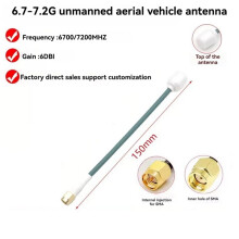 6.7-7.2GHz Drone Antenna 6dBi High Gain Long-Range Video Transmission Antenna SMA Connector for RC FPV Drone B