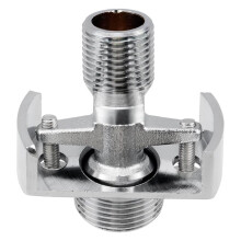 Copper Wall Mount Clawfoot Tub Adapter for Adjustable Water Inlet Pipe Angles