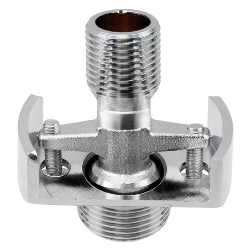 Copper Wall Mount Clawfoot Tub Adapter for Adjustable Water Inlet Pipe Angles