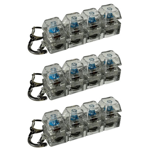 Mechanical Keychain Auditory Keyboard Fidget Led Keyboard Button Dynamic Keyboard Clicker Keychain